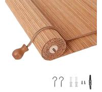 YYLDPFDC Bamboo Roller Blinds 50cm 60cm 90cm 100cm 110cm 140cm 170cm Wide, Sun Protection Bamboo Blinds, 75% Shading, Partition Door Curtain,for windows and doors,Customizable (70 x 220 cm)