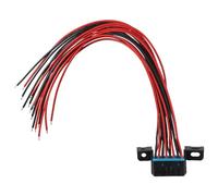 YYlingx 12"/30cm OBD J1962F OBD2 16 Pin Female Connector Dash Port Open Tinned Wire Full Cables with Underdash Bracket Fixed Harness