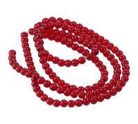 YYlingx 126 PCS Garnet Red Glass Crystal Beads 6MM Round Loose Beads for Bracelet Necklace Earring DIY Jewelry Making