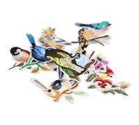 YYlingx 13 PCS Birds Shape Patches, Animal Design Clothing Iron-on Embroidered Patches, Sew on/Iron on Patches for Jackets, Hats, Backpacks, Jeans, DIY Clothes