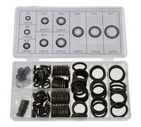 YYlingx 150Pcs Self-Centered Bonded Seal Oil Washers Gasket Assortment Kit, 10 Sizes Oil Washers Gasket Replacement Car Assessories Parts for Car, Bearing, Vehicle