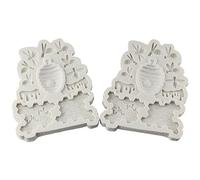 YYlingx 2 PCS 12 Cavity Honeybee Honeycomb Bee Silicone Moulds Fondant Cake Mould for DIY Cake Biscuit Cookies Soap Pudding Chocolate Dessert DIY Craft Decor