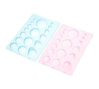 YYlingx 2 PCS 3-Row Paper Quilling Tool, 3D Domes Half Ball Mould, Reusable Plastic Concave-Convex Spherical Styler for DIY Paper Craft Tool