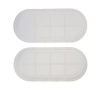 YYlingx 2 Pcs Large Oval Silicone Tray Moulds, DIY Accessories Tray Making for DIY Crafts, Concrete and Resin, Suitable for Bathroom Vanity, Jewelry Storage, and Kitchen Sink