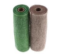 YYlingx 2 Rolls 10 Yards Burlap Deco Mesh 10 Inch Wide Decor Mesh Ribbon 2 Color Decorative Mesh Ribbon Wrapping Ribbon for Spring Wreaths,Home Wreath Decoration DIY Crafts