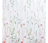 YYlingx 2 Yards 51" Wide Colorful Floral Embroidery Lace Fabric Lace Decorative Fabric for DIY Decorative Accessories and Wedding Garment Making (White)