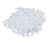 YYlingx 200Pcs 12mm Reusable Plastic White Resin Snaps Mini Round No Sew T5 Buttons Fasteners for Clothing DIY Crafts