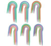 YYlingx 24Pcs U-Cable Needles Stitch Holders, 4 Sizes U Shape Cable Stitch Hand Knitting Needles 4 Colors for Sewing