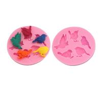 YYlingx 2Pcs Bird Silicone Moulds, Bird Shape Forest Theme Silicone Moulds for Cake Decorating, Chocolate, Cake Cup Cake