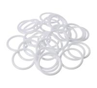 YYlingx 30pcs White Dreamcatcher Rings Hoops, 60mm Plastic Macrame Rings Dream Catcher Circle for DIY
