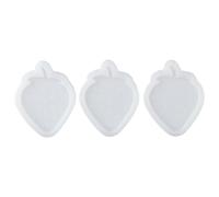 YYlingx 3pcs Strawberry Resin Moulds,Silicone Polymer Clay Mould for Badge Reel Phone Grip Pendant