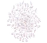YYlingx 400Pcs White Faux Pearl Reusable Plastic Teardrop Imitation Pearl Waterdrop Beads for Jewelry Making DIY Crafts,6 * 10mm