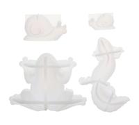 YYlingx 4Pcs 3D Animal Epoxy Resin Mould, Lifelike Frog, Lizard, Snails Silicone Moulds for DIY Keychains Pendants, DIY Crafts