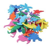 YYlingx 5 Sets Dinosaur Glitter Foam Stickers,Self-Adhesive Dinosaur Shapes Sticker for DIY/Decoration