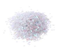 YYlingx 60g Holographic Star Chunky Glitter Flakes, 4mm Four-Angle Star Flakes Shape Shiny Sequin Glitters for DIY
