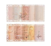 YYlingx 60PCS Cutout Lace Paper Vintage Scrapbook Paper Decorative Paper for DIY
