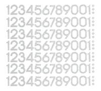 YYlingx 60Pcs Rhinestone Numbers Sticker, 0-10 Number Stickers Glitter Iron on Number Series Stickers Patches Appliques for Mailbox Clothing DIY Crafts Decoration