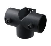 YYlingx 75mm Diesel Heater Pipe Ducting, Black T Shape 3 Way Air Vent Connector Air Duct Car Assessories Parts for Webasto Eberspacher