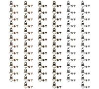 YYlingx 75set Shoe Boot Laces Hooks Eyelet Repair Kit Metal Boot Laces Buckles Loop Ring with Rivets for DIY Supplies