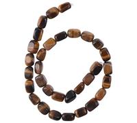 YYlingx 8 * 12MM 30 PCS Natural Yellow Tiger Eye Beads Loose Semi Gemstone Beads Stone Beads for Bracelet Necklace Earring DIY Jewelry Making