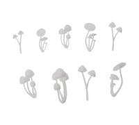 YYlingx 9 Pcs 3D Mini Mushroom Model, Micro Plastic Mushrooms Micro Landscape Mould for DIY