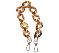 YYlingx Acrylic Metal Purse Chain Handle Strap Short 14.5inch Resin Chain Replacement Strap for Handbag,Party Evening Clutch Bag Accessories