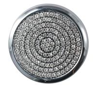 YYlingx Media iDrive Control Sticker Cover 2.36inch Round Car Interior Decoration Multimedia Knob Cover Rhinestone Crystal Button Car Accessories for BMW