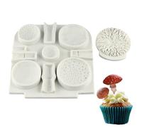 YYlingx Mushrooms Shape Silicone Moulds, Chocolate Candy Silicone Moulds for Pudding, Cookie Crumble, Cake Decoration
