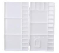 YYlingx Paint Watercolor Palette Large Paints Pigment Palette Box with 28 Wells and 5 Mixing Areas Folding Tray with Thumbhole for Mixing Gouache, Acrylic and Oil Paint Supplies