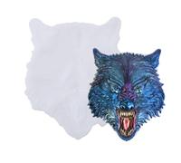 YYlingx Wolf Head Shape Resin Mould, 3D Silicone Mould, Epoxy Resin Casting Mould for DIY Resin Casting