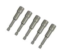 YyLiuNhe 5pcs 8MM 1/4Inch Hex Shank Impact Socket Nut Screwdrive Power Drill Bits Set Adapter Bolt Drivers Repairing Tools