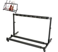 YYLMKMFC Basketball Ball Storage Rack with Mobile Racket Shelf Large for Tennis Badminton and Violins Black Floor Corner Gym Storage(1)