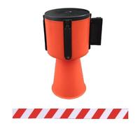 YYLMKMFC-UK Stanchion, Line Divider, Queue Retractable Belt Barrier Retractable Traffic Cone Hazardous Caution Tape Style, Cone Barrier Tape(B,5M(16.4FT))