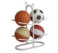 YYLMKMFC Vertical Sports Ball Storage Rack 2/3/4 Tier nizer for Garage Equipment Display Stand for Basketballs Soccer Balls(White,2)