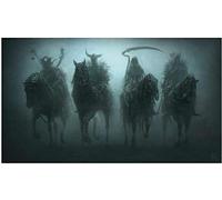 YYLPRQQ Dark Four Horsemen Of The Apocalypse Wall Art Poster And Prints Canvas Painting Picture Home Decoration -60X90Cm