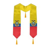 YYLXIA Ecuador Flag Graduation Stole, Graduation Sash for Ecuadorean International Graduates, Flag Sash 72"