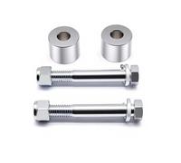 YYMOTO 1 Inch Handlebar Riser Extensions Compatible with Harley Davidson Touring Sportster Softail Dyna Models - Chrome Billet Aluminum Handle Bar Spacer Kit with Mounting Bolts