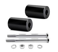 YYMOTO 2'' Rise Handlebar Risers Extension for Harley Davidson Touring Models 2'' Handlebars Motorcycle Spacers Chrome (Black)