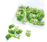 YYMSEN SHARP PIN Thumb Tacks, 30Pcs Green, Nickel Metal Turtle Thumbnails Decorative Tacks, Home and Office Decorative Thumbnails