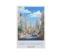 YYNFHCBS Paint by Numbers，Bury St Edmunds England，Exquisite Oil Painting by Numbers Kits for Beginners(20x30cm) 7.8x11.8 inches-J21