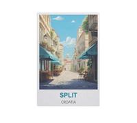 YYNFHCBS Paint by Numbers Kits for Adults and Kids，Split Croatia，with Brushes and Acrylic Pigment DIY Digital Canvas Painting for Adults Beginner(40x50cm) 15.7x19.6 inches-H29