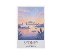YYNFHCBS Paint by Numbers,Sydney Australia,Exquisite Oil Painting by Numbers Kits for Beginners(20x30cm) 7.8x11.8 inches-J81