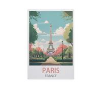 YYNFHCBS Paris France,DIY Paint by Numbers for Adults Beginner, Easy Paint by Numbers for Beginner,Acrylic Watercolor Paint by Number for Kids Gift Decor(30x40cm) 11.8x15.7 inches-J19