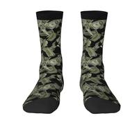 Yyoretp Adult Dollar Sign Money Print Colorful mid length socks with man and woman for Everyday Wear,Casual,sports