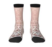 Yyoretp Adult rose gold glitter Print Colorful mid length socks with man and woman for Everyday Wear,Casual,sports