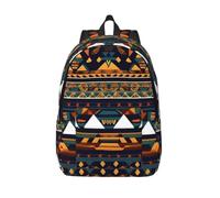 Yyoretp African Ethnic Pattern Print Fashion Canvas Backpacks,Casual Lightweight Sports Rucksack Travel Multipurpose Bag