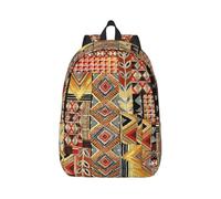 Yyoretp African Textile Patchwork Print Canvas Fashion Backpacks,Casual Lightweight Sports Rucksack Travel Multipurpose Bag