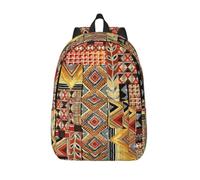 Yyoretp African Textile Patchwork Print Fashion Canvas Backpacks,Casual Lightweight Sports Rucksack Travel Multipurpose Bag