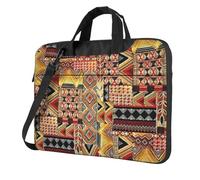 Yyoretp African Textile Patchwork Print Laptop bag,portable single shoulder laptop Sleeve Case,Compatible with 13-16inch