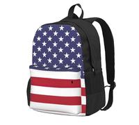 Yyoretp American flag Print Casual Backpack for Women and Men,Large Capacity Travel Work Computer Backpacks